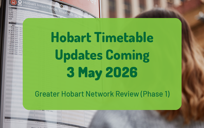 Hobart Timetable Update